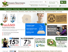 Tablet Screenshot of drvitaminsolutions.com